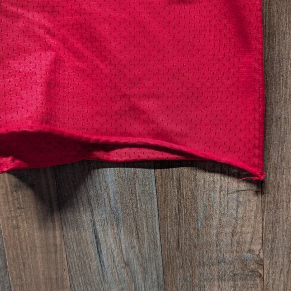 80s Champion Red Mesh Football Jersey - Picture 6 of 7